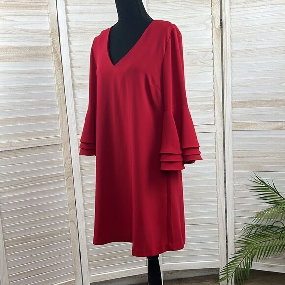 Anna Cate Kylie Dress Scarlet Red Medium - Picture 11 of 13